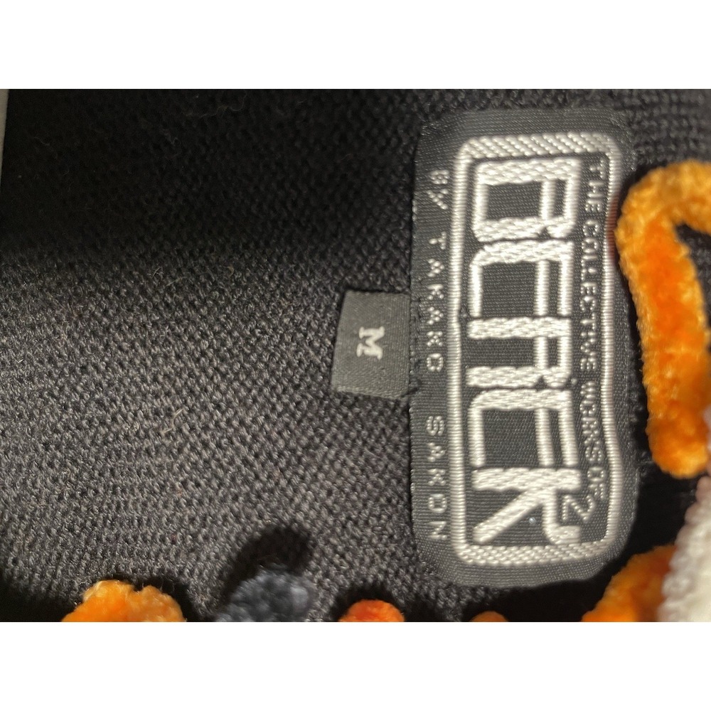 VTG BEREK 2 by TAKAKO SAKON Halloween Cardigan Medium Black Cat Witch's Hat - Picture 13 of 13